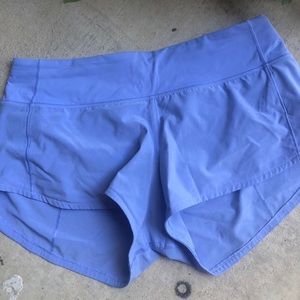 lululemon Speed Up Short size 6 “hydrangea blue”
